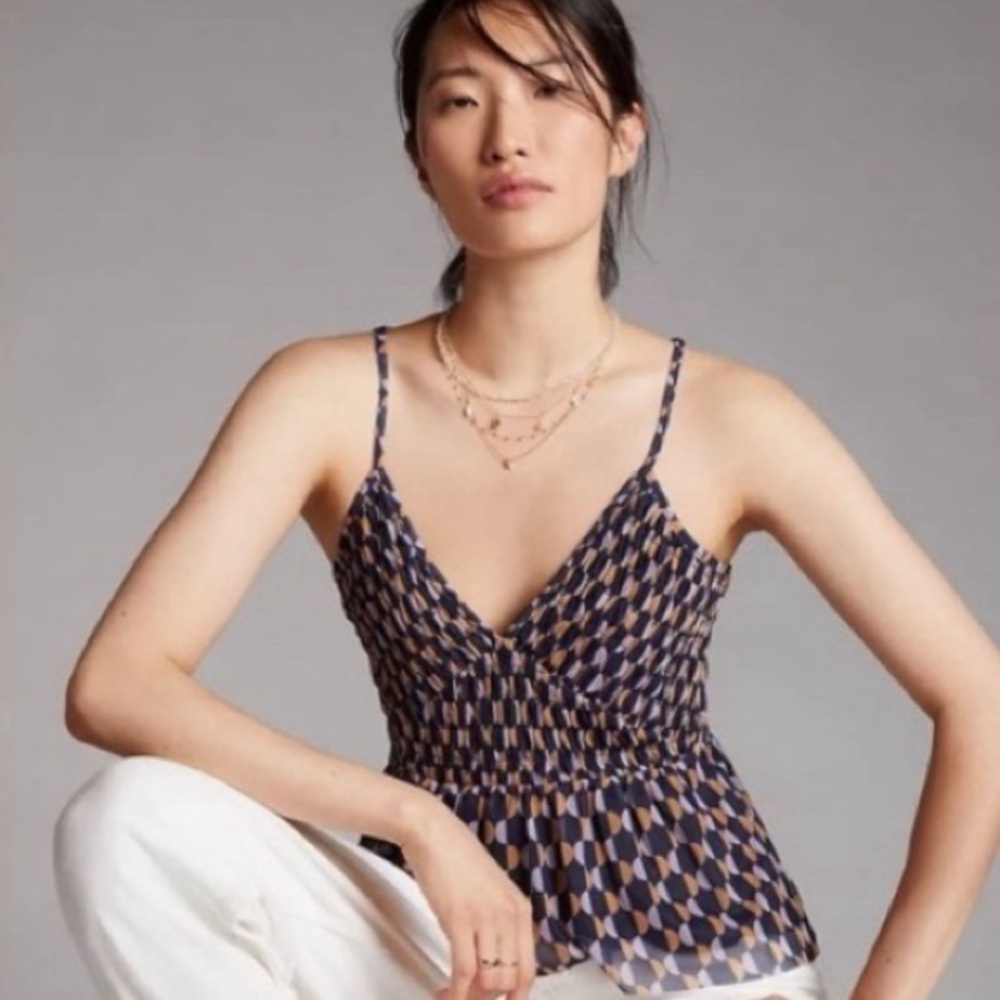 Anthropologie Geometric Camisole